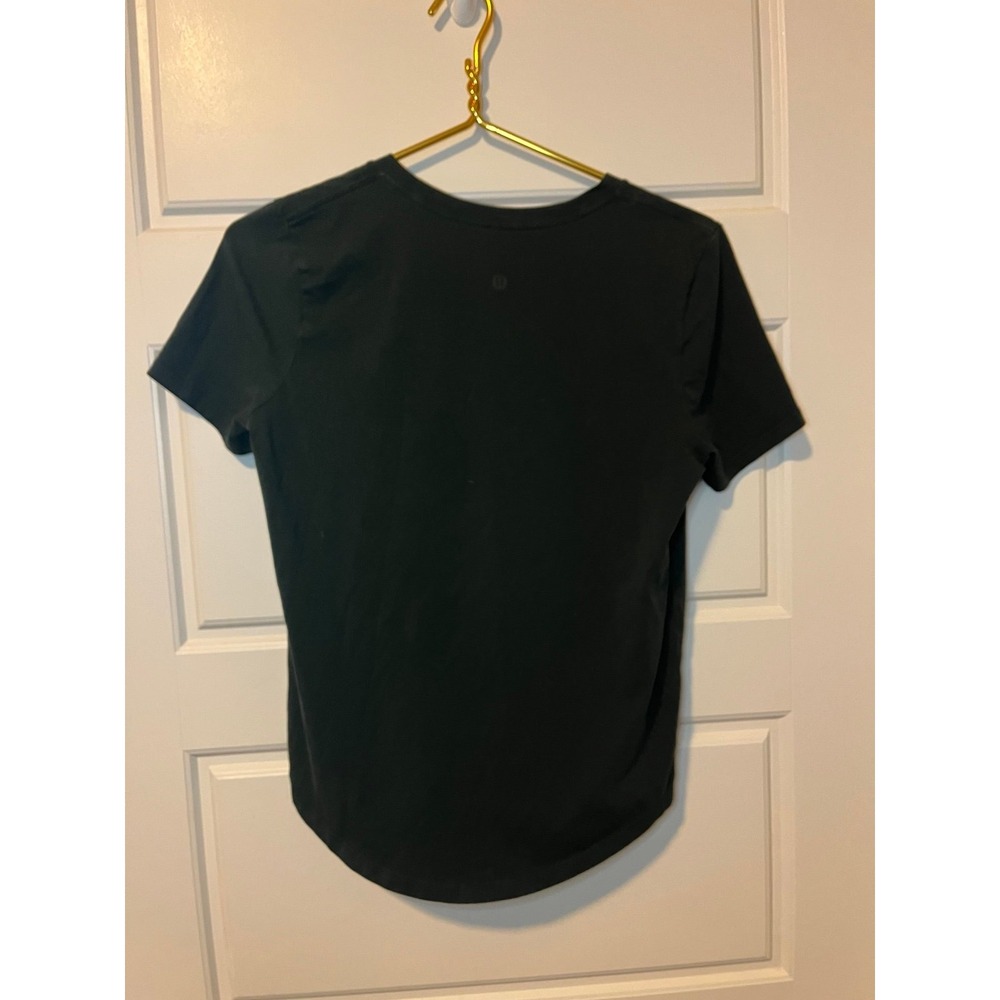 Lululemon love V-neck tshirt dark green sz 2 - Picture 4 of 4
